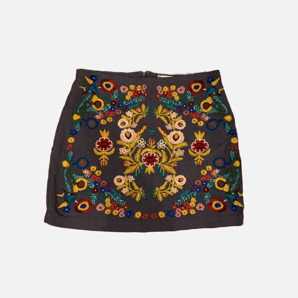 Altar’d State Embroidered Mini Skirt Size Medium